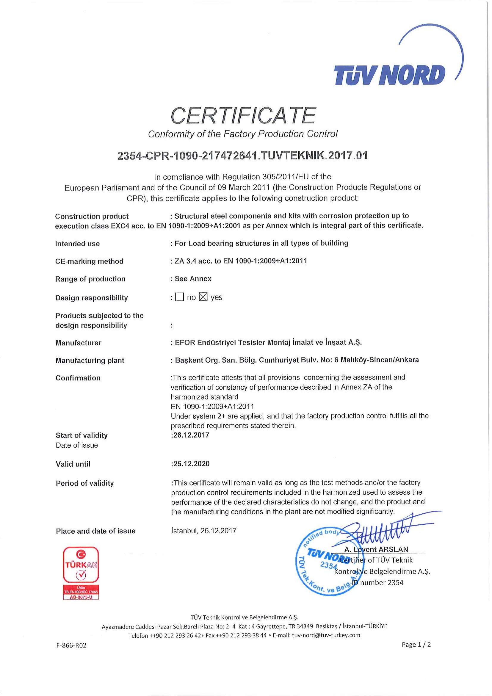 Сертификация en 1090 поставка и сертификация оборудования в казахстане